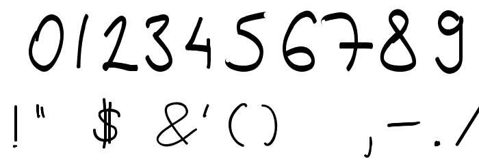 Kingashandwriting Font OTHER CHARS