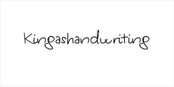 Kingashandwriting Logo