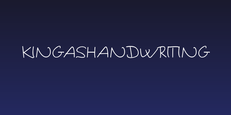 Kingashandwriting Social Header