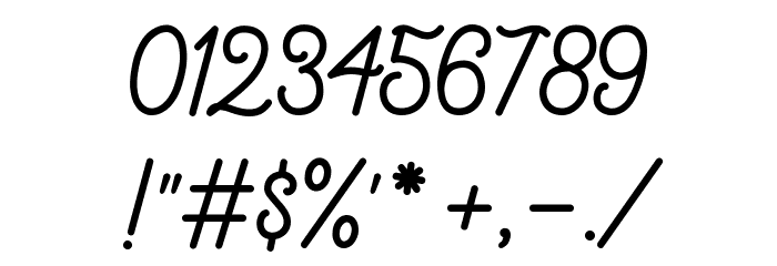 KingbirdsRegularDEMO Font OTHER CHARS