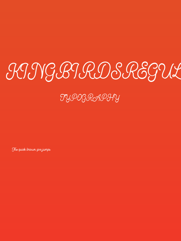 KingbirdsRegularDEMO Poster