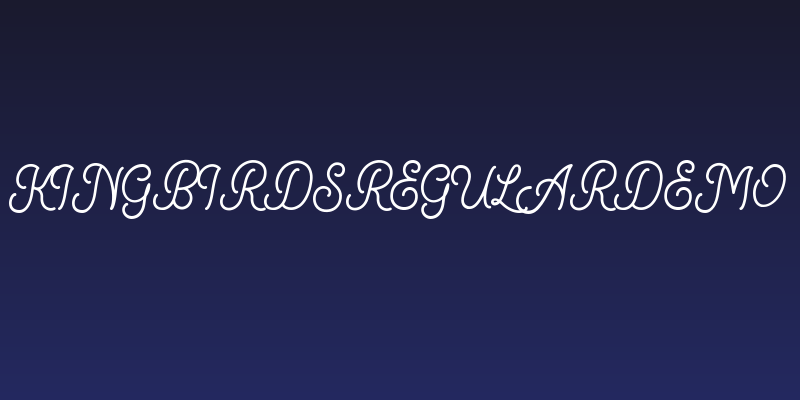 KingbirdsRegularDEMO Social Header