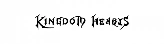 Kingdom Hearts  フリーフォントのダウンロード