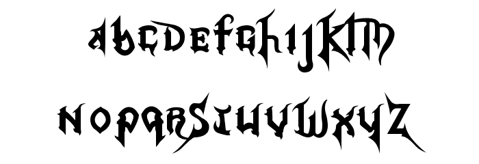 Kingdom Hearts Font LOWERCASE