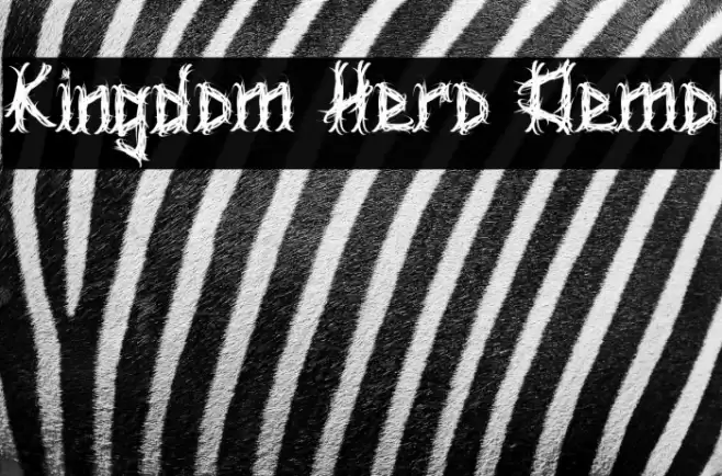Kingdom Hero Demo Font examples