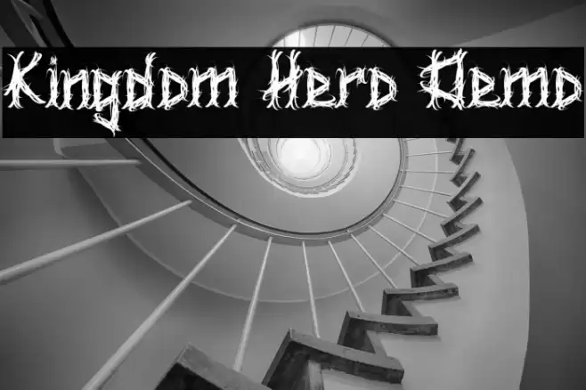 Kingdom Hero Demo Font examples