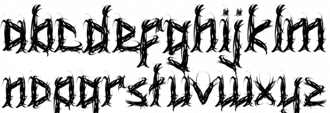 Kingdom Hero Demo Font LOWERCASE
