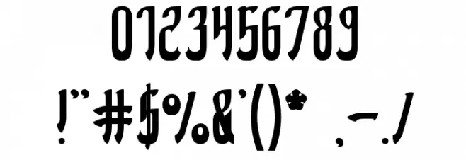 Kingdom of Heart Font OTHER CHARS