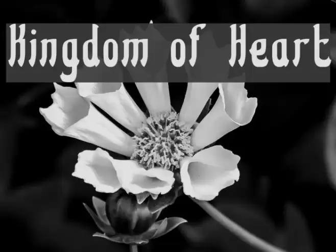 Kingdom of Heart Font examples