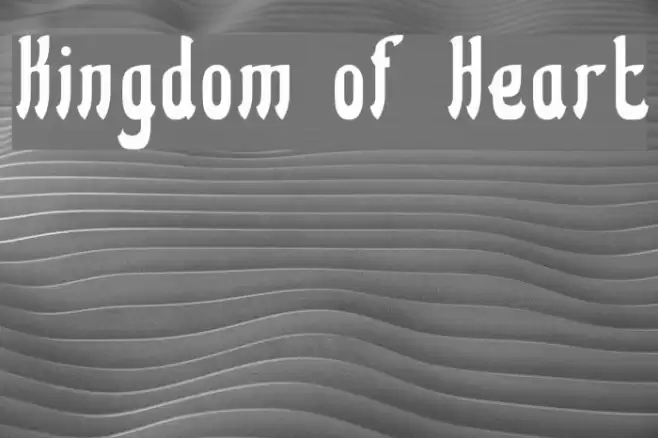 Kingdom of Heart Font examples