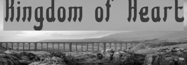 Kingdom of Heart Font examples