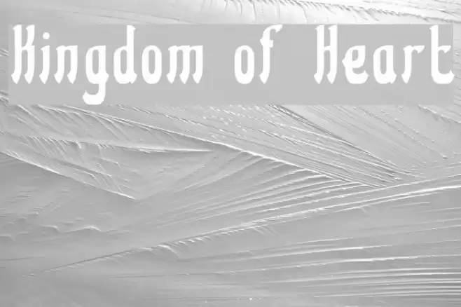 Kingdom of Heart Font examples