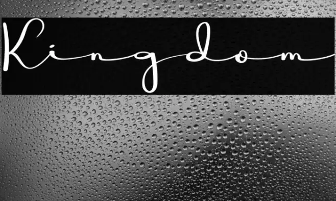 Kingdom Font examples