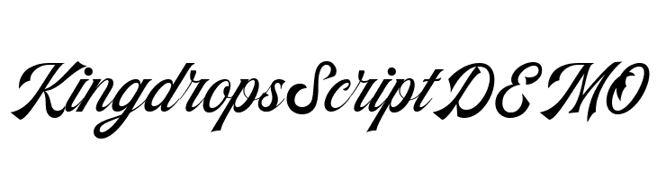 KingdropsScriptDEMO  Descarca Fonturi Gratis