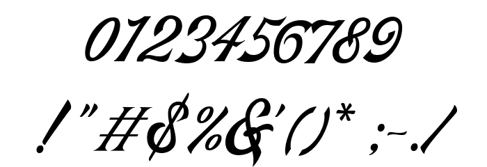 KingdropsScriptDEMO Font OTHER CHARS