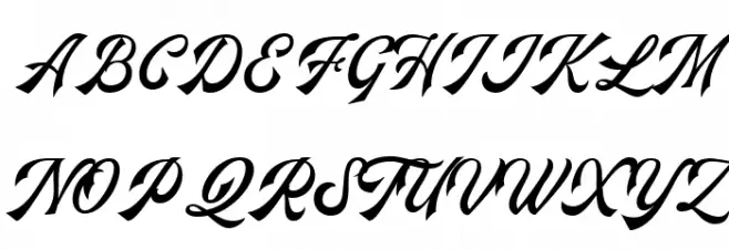 KingdropsScriptDEMO Caratteri MAIUSCOLE