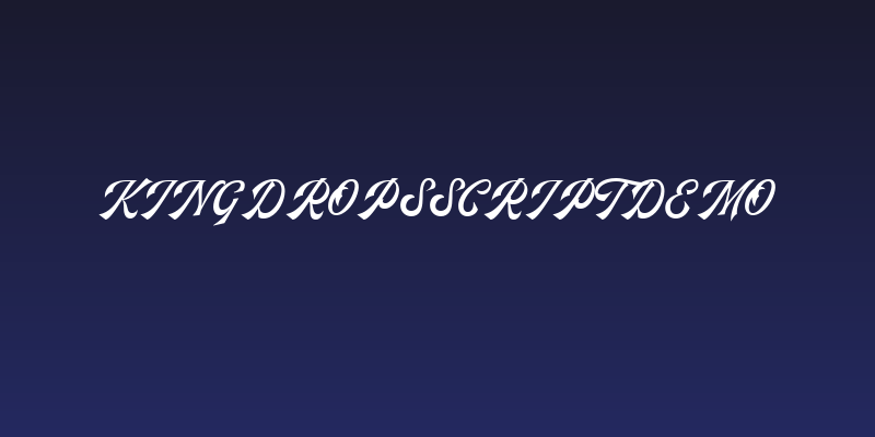 KingdropsScriptDEMO Social Header