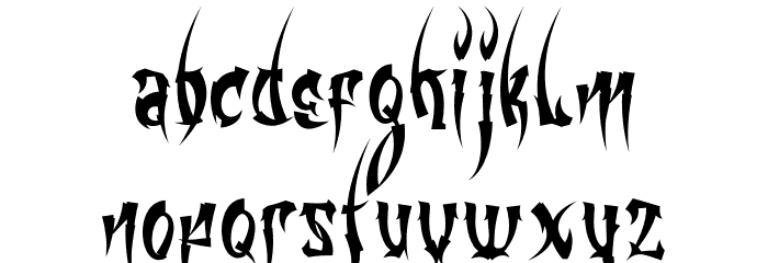 Kingfire Font LOWERCASE