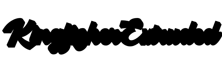 Kingfisher Extruded  Frei Schriftart Herunterladen