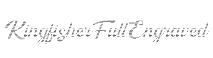 Kingfisher Full Engraved  Frei Schriftart Herunterladen