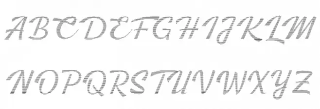 Kingfisher Full Engraved Font UPPERCASE