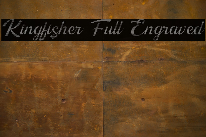 Kingfisher Full Engraved Example 3