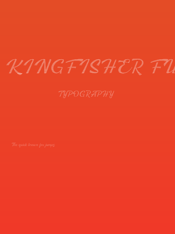 Kingfisher Full Engraved Poster