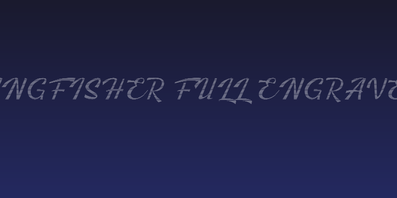 Kingfisher Full Engraved Social Header