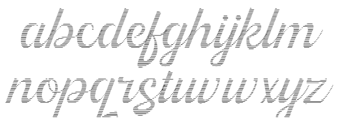Kingfisher Full Engraved Font LOWERCASE