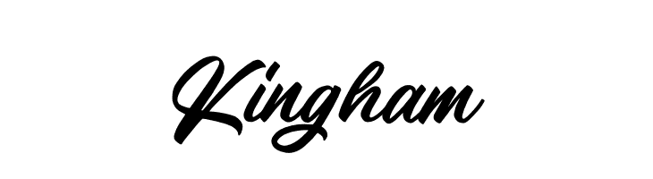 Kingham  Frei Schriftart Herunterladen