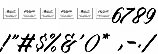 Kingham Font OTHER CHARS