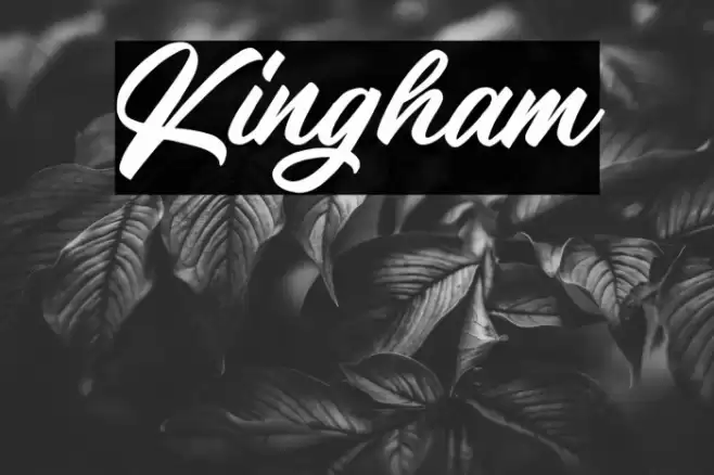 Kingham Font examples