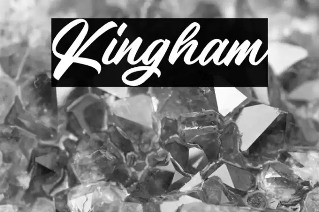 Kingham Font examples