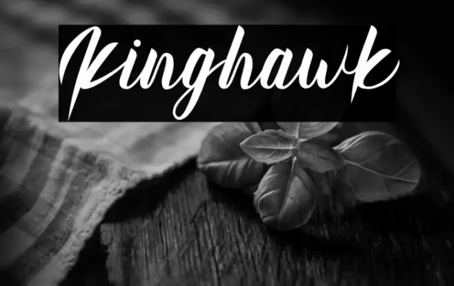 Kinghawk Font examples