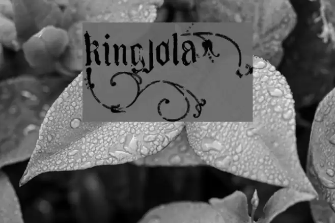 KingjolA Font examples