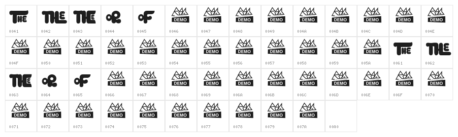 Kingköng Alternative Character Map