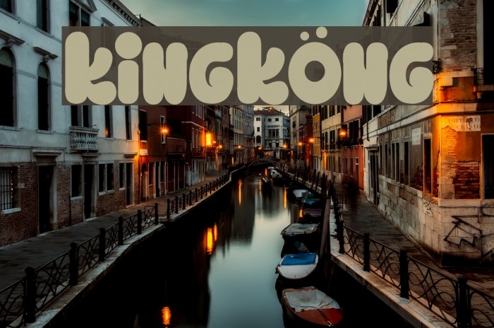 Kingköng Font examples