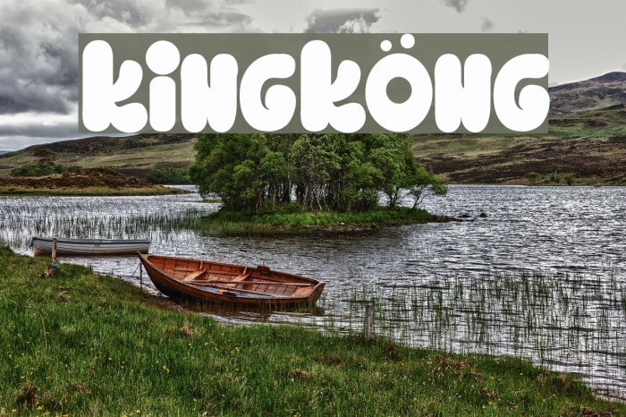 Kingköng Font examples
