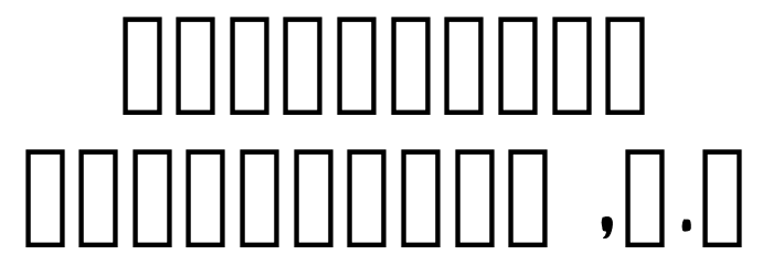 Kingman Regular Font OTHER CHARS