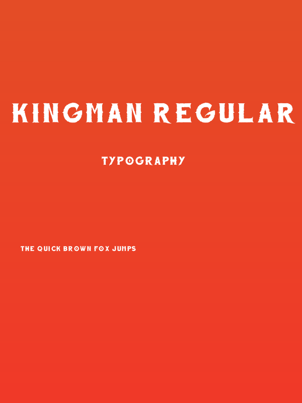 Kingman Regular Poster