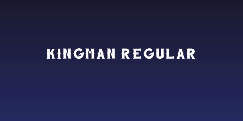 Kingman Regular Social Header