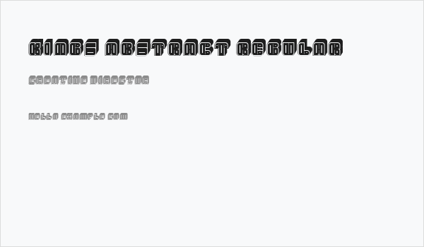 Kings Abstract Regular Business Card