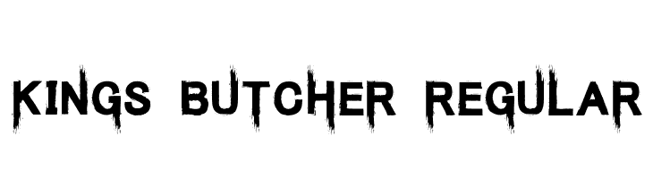 Kings Butcher Regular  免费字体下载