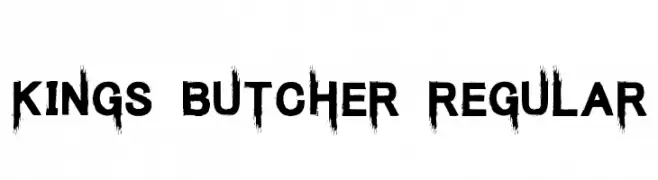 Kings Butcher Regular  नि: शुल्क फ़ॉन्ट्स डाउनलोड