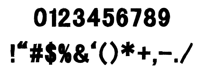 Kings Butcher Regular Font OTHER CHARS