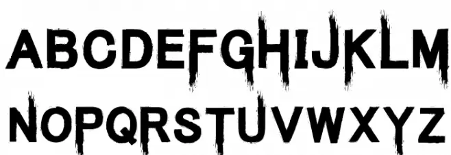 Kings Butcher Regular フォント 大文字