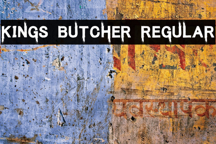 Kings Butcher Regular Font examples