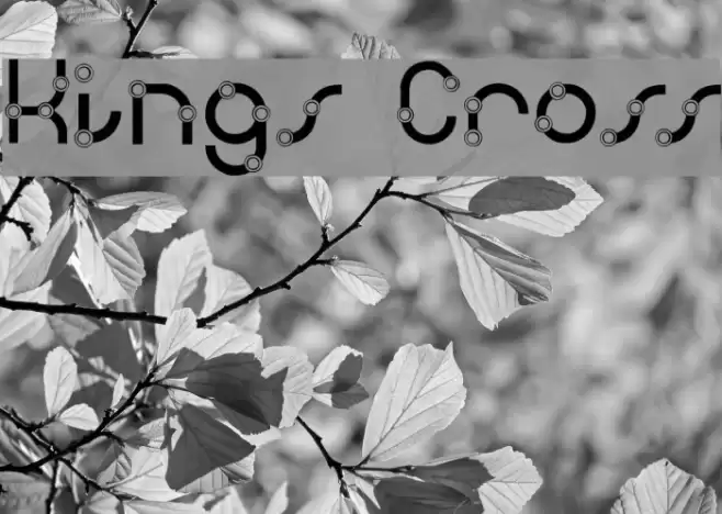 Kings Cross Шрифта examples