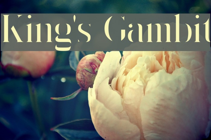 King's Gambit Font examples