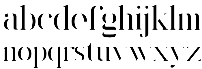 King's Gambit Font LOWERCASE